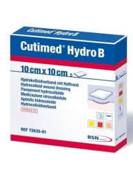 Apósito hidrocoloide estéril Cutimed Hydro B 10cm x 10cm. Caja de 5 unidades