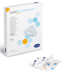Pansement HydroTac Transparent Comfort, 12,5 x 12,5 cm. Boîte de 10 unités