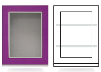 Armario alto 1 puerta cristal enmarcado, 2 estantes. Varios colores | ARMARIOS MODULARES ALTOS