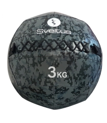 Balón medicinal 3 kg Ø35 cm. Estilo camuflaje