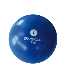 Balón medicinal de 2 kg para fitness Ø13,5 cm. Color azul