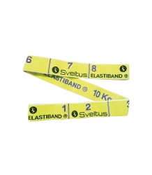 Bande élastique à prises multiples. Jaune. 10 kg