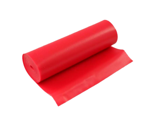 Banda elástica libre de látex de 0,26 mm grosor (rojo) 5,5 m
