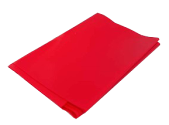 Banda elástica libre de látex de 0,26 mm grosor (rojo) 1,5 m