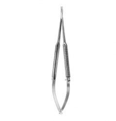 Barraquer Micro porta-agujas curva 0.3mmx14cm | Instrumentos para suturas