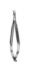 Barraquer Micro-porta-agujas lisa, curva 11 cm | SUTURA