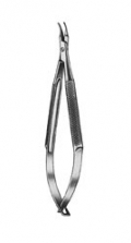 Barraquer Micro-porta-agujas lisa, curva 14 cm | Instrumentos para suturas