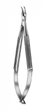 Barraquer-Troutman Micro-porta-agujas lisa,curva 10 cm | Instrumentos para suturas