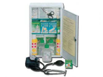 Metal first aid and healing kit, full, 460 x 300 x 140 mm. Small