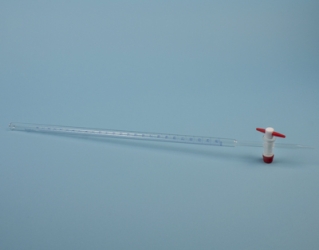 Burette Mohr classe A avec robinet droit en PTFE, 25 ml