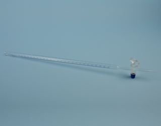 Burette Mohr classe B avec robinet droit en verre. 25 ml, 1/10
