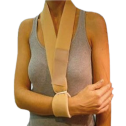 Cabestrillo ajustable de foam, color beige. Talla única