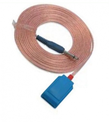Cable de conexión para placa desechable, 500cm, conexión universal 6.3mm jack mono