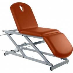 Camilla-sillón hidráulica de 3 cuerpos con ajuste de altura. Varios colores y medidas