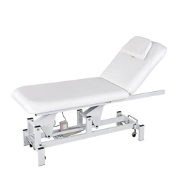 Camilla eléctrica de 2 cuerpos y 1 motor para fisioterapia, 178 x 68 x 47/88 cm. Varios colores