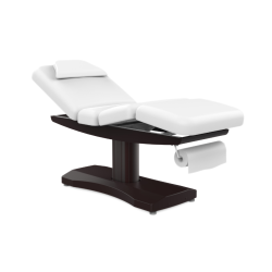 Camilla eléctrica para spa de 4 cuerpos con 3 motores, 199 x 74 x 66/91 cm. Color blanco