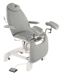 Camilla eléctrica-sillón de ginecología con brazos elevables, 62 x 182 cm. Varios colores