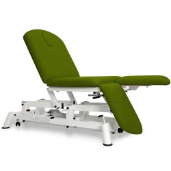 Camilla-sillón hidráulica podología 3 cuerpos con respaldo negativo. Varios colores y medidas