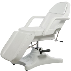 Camilla-sillón hidráulico Sart. Color blanco