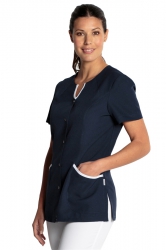 Navy blue jacket with white trim. Various sizes.