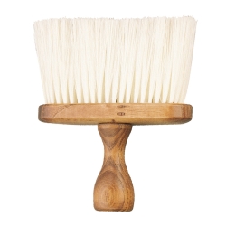 Cepillo para barbero con mango de madera