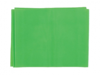 Cinta elástica sin látex, 1.5m, color verde, resistencia suave | CINTAS Y TUBOS ELÁSTICOS