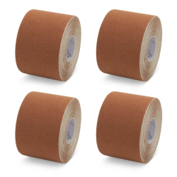 Ruban de kinésiologie K-Tape® My Skin, 50 mm x 5 m. Couleur marron moyen. Boîte de 4 unités.