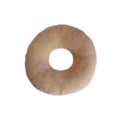Coussin anti-escarres rond en laine avec trou