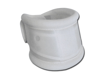 Semi-rigid cervical collar. Several splints.