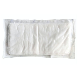 Compresses stériles 15 fils 16 couches 50x50, pliées à 10x10, enveloppes de 5 unités