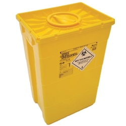 Contenedor de residuos 50 litros, tapa doble | CONTENEDORES DE AGUJAS Y RESIDUOS