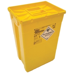 Contenedor de residuos 50 litros, tapa simple | CONTENEDORES DE AGUJAS Y RESIDUOS