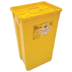 Contenedor de residuos 60 litros, tapa simple | CONTENEDORES DE AGUJAS Y RESIDUOS