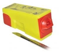 Recipiente/Extrator de lâminas de bisturi Qlicksmart Blade Box