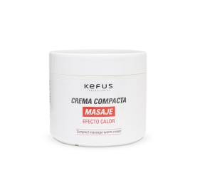 Crema compacta para masaje profesional efecto calor Kefus. 500 ml