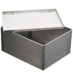 Cubeta de acero inoxidable para tinción, 115x88x77mm | Tinción - Portaobjetos y accesorios