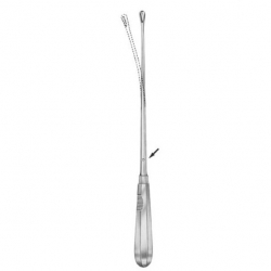 Cureta uterina recamier cortante, maleable, 31cm/5mm. | CURETAS