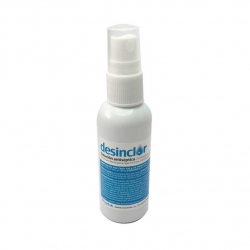 Desinclor Clorhexidina acuosa al 1% incolora. Frasco de 50 ml con pulverizador
