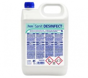 Desinfectante clorado desengrasante, Sanit Desinfect. Garrafa de 5L | SUPERFICIES
