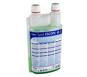 Desinfectante enzimático concentrado, Sanit Escope. Botella diluidora de 1L con 2 bocas