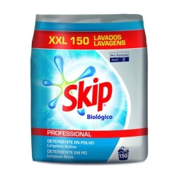 Detergente en polvo, enzimático y sin fosfatos Skip Pro Formula Biológico. 14,25 kg