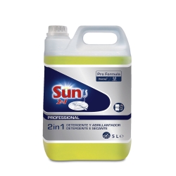Detergente y abrillantador 2 en 1 Sun Pro Formula. 5 litros
