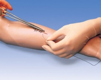 Brazo de entrenamiento para suturas quirúrgicas