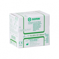 Agujas Seirin J-Type 0.12x30, color verde oscuro. 100 uds por caja | AGUJAS SEIRIN J-TYPE