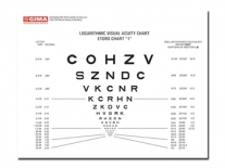 Tabla optométrica SLOAN 18x23 cm - 40 cm