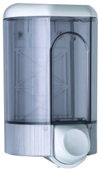 Dispensador manual de jabón, 1,2 L de capacidad. ABS blanco