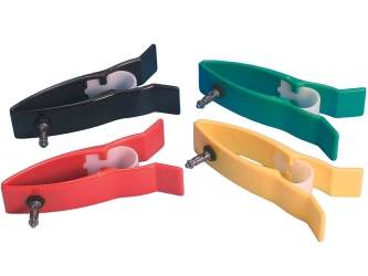 Electrodos de pinza adulto para extremidades. set de 4 colores.