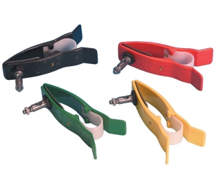 Electrodos de pinza pediátrico para extremidades. set de 4 colores.