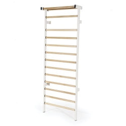 Espaldera con 13+1 peldaños de madera y estructura de acero | Espalderas, barras paralelas y escaleras