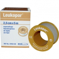 Esparadrapo de papel microporoso Leukopor. 1,25cm x 9,2m | Esparadrapo de papel